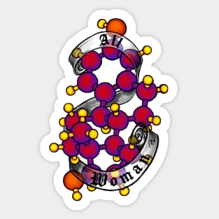 All Woman: Estrogen Molecule Sticker